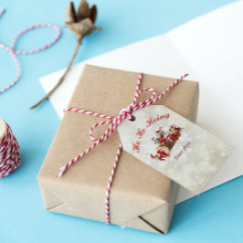 1890年からホーホーホインヴィンテージ格言クリスマス ギフトタグ