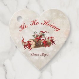 1890年からホーホーホインヴィンテージ格言クリスマス フェイバータグ