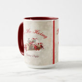 1890年からホーホーホインヴィンテージ格言クリスマス マグカップ (正面左)