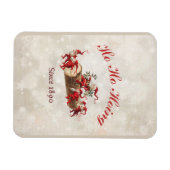 1890年からホーホーホインヴィンテージ格言クリスマス マグネット (横)