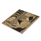 1890年のタイプライター秘書 タイル (側面)