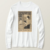 1890年のタイプライター秘書 Tシャツ (デザイン正面)