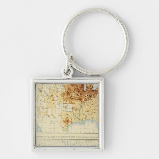 1890年のドイツ先住民20カ国 キーホルダー (正面)