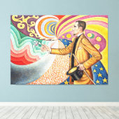 1890年のフェリックス・フェネオンポートレートby Paul Signac キャンバスプリント (インサイチュ (ウッドフロア))