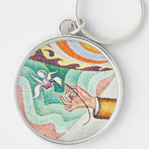 1890年のフェリックス・フェネオンポートレートby Paul Signac キーホルダー