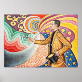 1890年のフェリックス・フェネオンポートレートby Paul Signac ポスター (正面)