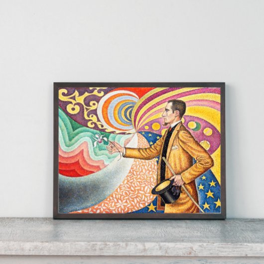 1890年のフェリックス・フェネオンポートレートby Paul Signac ポスター