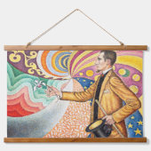 1890年のフェリックス・フェネオンポートレートby Paul Signac 吊り下げ型タペストリー (正面)