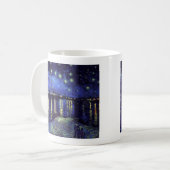 1890年のローネでの星空の夜 コーヒーマグカップ (正面左)