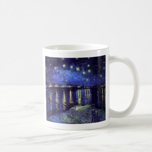 1890年のローネでの星空の夜 コーヒーマグカップ (右)