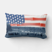 1890年の女性綱引きアメリカ国旗 ランバークッション (裏面)