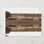 1890年の女性綱引きアメリカ国旗 招待状 (裏面)