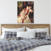 1890年の家庭争い キャンバスプリント (インサイチュ (寝室))