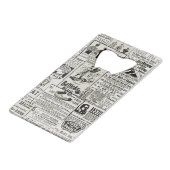 1890年の新聞魅力的は男性ビクトリアン女性を広告している クレジットカード栓抜き (正面アングル)