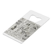 1890年の新聞魅力的は男性ビクトリアン女性を広告している クレジットカード栓抜き (裏面アングル)