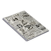 1890年の新聞魅力的は男性ビクトリアン女性を広告している ノートブック (右側)