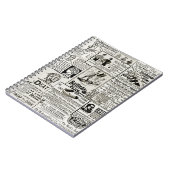 1890年の新聞魅力的は男性ビクトリアン女性を広告している ノートブック (左側)