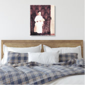 1890年の肉屋の少年とクリーバー写真 キャンバスプリント (インサイチュ (寝室))