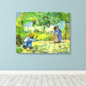 1890年ビンセント・ヴァン・ゴッホ キャンバスプリント (インサイチュ (ウッドフロア))