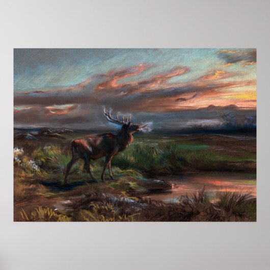 1890年ロサ・ボネウルによるスタグの呼び出し ポスター (正面)