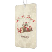 1890年ヴィンテージのクリスマスグリーティング以来のホーホーホイン カーエアーフレッシュナー (左)