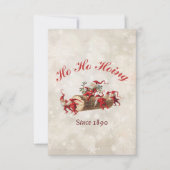 1890年ヴィンテージのクリスマスグリーティング以来のホーホーホイン カード (正面)