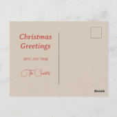 1890年ヴィンテージのクリスマスグリーティング以来のホーホーホイン ポストカード (裏面)