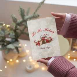 1890年ヴィンテージのクリスマスグリーティング以来のホーホーホイン ポストカード