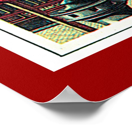 1890年ヴィンテージ旅行の世界旅行を回る ポスター (角)