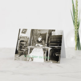 1890年代のアーティストウーマン写真職人スケッチ カード