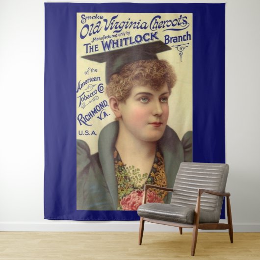 1890年代のオールドバージニア・チェロート広告 タペストリー (インサイチュ)