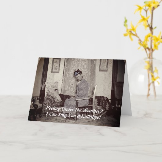 1890年代のクロスドレッシングマンは病気のカードの写真をよく得る カード (黄色い花)