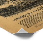 1890年代のサクラメントCAバードアイビューパノラママップ ポスター (角)