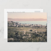 1890年代のティベリアス（Tiberias）、イスラエルパノラマ ポストカード (正面/裏面)