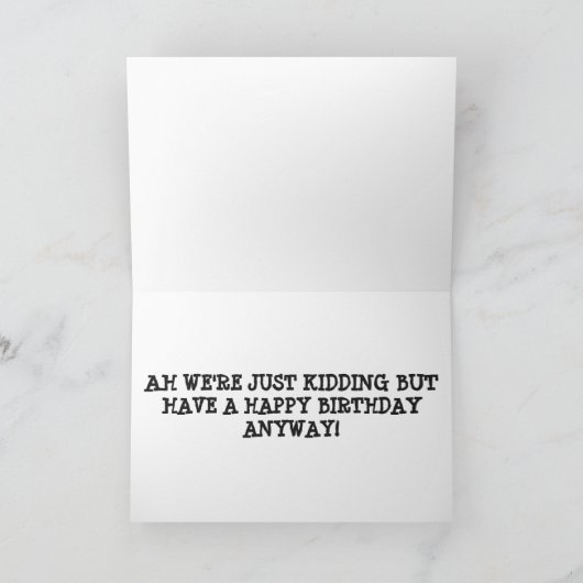 1890年代のヴィンテージおもしろい写真は哀れな老人 カード (内部)