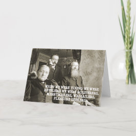 1890年代のヴィンテージおもしろい写真は哀れな老人 カード