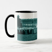 1890年代の女性女性Tug-O-Warキツネ川緑 マグカップ (左)