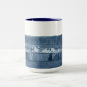 1890年代の女性綱引きTug-O-WarブルーエルジンIL マグカップ (中央)