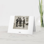 1890年代の男性が吹き出し音を響かせカスタムる カード (裏面)