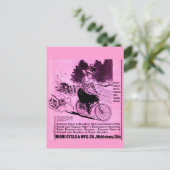 1890年代の自転車及び自転車 ポストカード (スタンド正面)