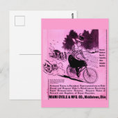 1890年代の自転車及び自転車 ポストカード (正面/裏面)