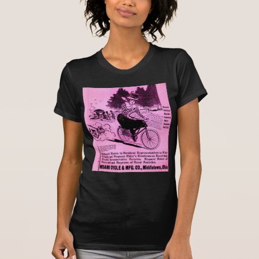 1890年代の自転車及び自転車 Tシャツ (正面)