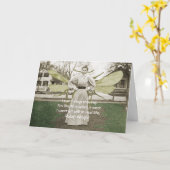 1890年代の虫の女の写真と引用文 カード (黄色い花)