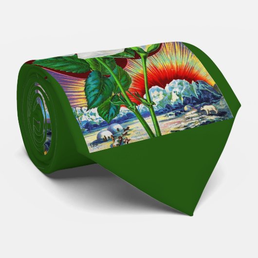 1890年代バラカタログイラストレーションホワイトローズ ネクタイ (ロール)