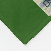 1890年代バラカタログイラストレーションホワイトローズ フリースブランケット (角)