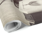 1890年代メンズ理容師ショップヘアサロン写真 ラッピングペーパー (ロールコーナー)