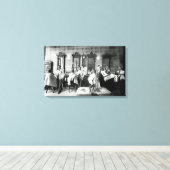 1890年代理容師ショップ写真オリジナル キャンバスプリント (インサイチュ (ウッドフロア))