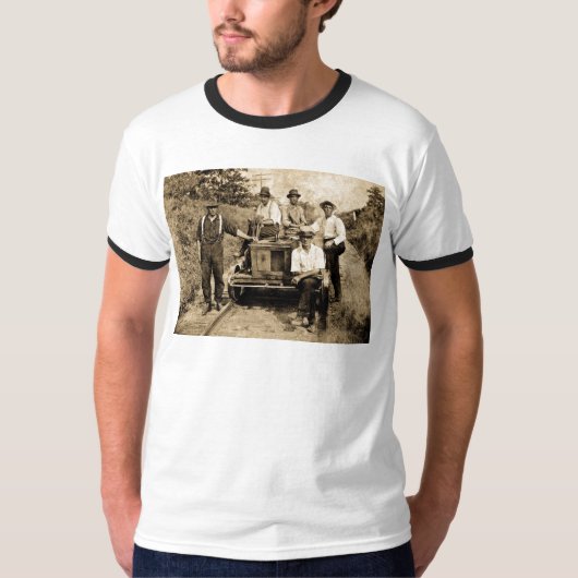 1890年代1910頃ヴィンテージの柵の乗組員 Tシャツ (正面)