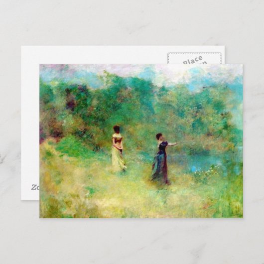 1890年夏 ポストカード (正面/裏面)