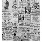 1890年新聞広告ビクトリアン販売広告B&W #4 シャワーカーテン (正面)
